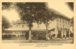 CPA-31- SALIES-DU-SALAT _ Grand Hôtel FEUILLERAT, Avenue De La Gare -TBE * 2 Scans* - Salies-du-Salat