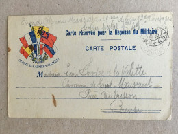 Republique Francais France - Ww1 Wk1 1915 Premiere Guerre Aubusson Creuse - Lettres & Documents