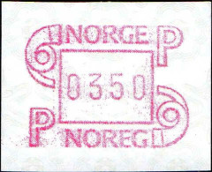 Norvège Lisa N** Yv:3-350 Mi: 2 Cors De Poste 0350 - Machine Labels [ATM]