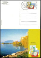 Suisse Entier-P Obl (2002CP3) Lac De Neuchatel (TB Cachet à Date) Fdc 12.3.2002 - Ganzsachen