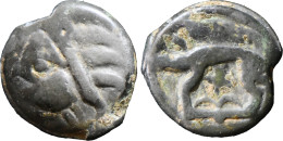 Gaule - Leuques - Potin à La Tête D'indien - 75-50 BC - DT.227 - LT.9078. - 20-132 - Gauloises