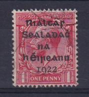 Ireland: 1922   KGV OVPT    SG3    1d   Carmine-red   Used - Used Stamps