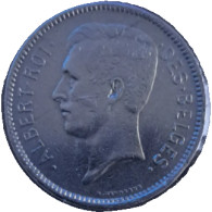 BE Belgique Légende En Français - 'ALBERT ROI DES BELGES' 5 Francs 1933 - Collezioni