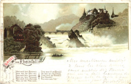 Schaffhausen - Gruss Vom Rheinfall - Litho - Neuhausen Am Rheinfall