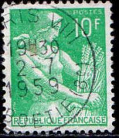 France Poste Obl Yv:1115A Mi:1227 Moisonneuse (TB Cachet à Date) 2-7-1959 - Gebruikt