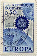 France Poste Obl Yv:1521 Mi:1578 Europa Cept Engrenages (TB Cachet à Date) Toulouse 8-5-1967 - Used Stamps