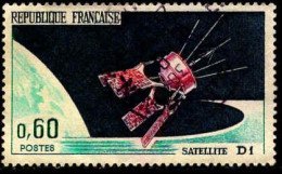 France Poste Obl Yv:1476 Mi:1539 Satellite D1 (Beau Cachet Rond) - Used Stamps