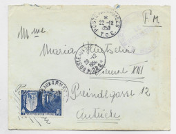 FRANCE 25FR N°842 SEUL LETTRE FM POSTE AUX ARMEES 222 1950 POUR AUTRICHE + SECTEUR 82002 - Oorlog In Indochina En Vietnam