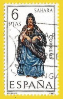 España. Spain. 1970. Edifil # 1951. Traje Regional. Sahara - Oblitérés