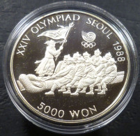 Corea Del Sud - 5.000 Won 1987 - Olimpiadi - Tiro Alla Fune - KM# 55 - Korea, South