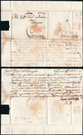 Madrid - Prefilatelia - PE 9N - 1771 - Carta De Cádiz A Génova + Marca Al Dorso Madrid - ...-1850 Préphilatélie