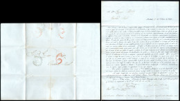 Madrid - Prefilatelia - PE 19A-I - 1844 - Carta A Ciudad Real + Porteo "6" - ...-1850 Préphilatélie