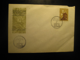 FUNCHAL 1977 Expo Fair Cancel Slight Damaged Cover Wind Mill Windmill Mills Stamp Portuguese Area Madeira Portugal - Funchal