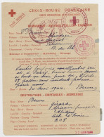 MESSAGE CROIX ROUGE VICHY ALLIER 30 MAI 1944 PELISSANNE BOUCHES DU RHONE COTE D'IVOIRE ABIDJAN - Cruz Roja