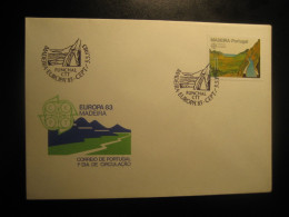 FUNCHAL 1983 Levadas Europa Europeism CEPT FDC Cancel Cover MADEIRA Portuguese Area Portugal - Madère