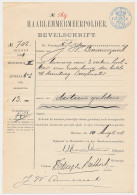 Fiscaal Stempel - Bevelschrift Haarlemmermeer Polder 1908 - Fiscale Zegels