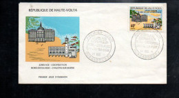 HAUTE VOLTA FDC 1971 JUMELAGE BOBO DIOULASSO-CHALONS SUR MARNE - Haute-Volta (1958-1984)