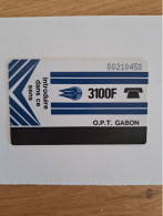 GABON FIRST CARD OPT 3100F UT MBOLO BLEU - Gabun