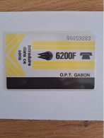 GABON FIRST CARD OPT 6200F UT SCORE JAUNE - Gabon