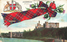 CPA Inverness The Castle From Ness Walk-RARE-En L'état     L2952 - Inverness-shire