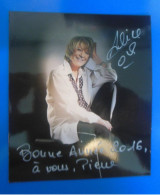 AUTOGRAPHE DE ALICE DONA SUR PHOTO - Singers & Musicians