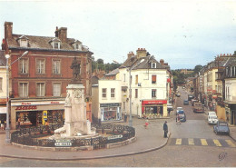 CPM Bolbec - Le Rond-point Et La Rue J.Fauquet - Bolbec