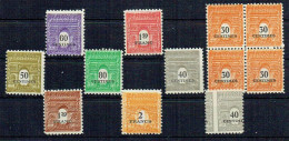 FRANCE - N° 702a à 709a - Double Impression + N° 703b Piquage à Cheval ( N° 702 En Bloc De 4 ) - PARIS -Sans Charnière - - Unused Stamps