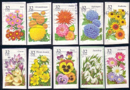 A04 -612 USA Etats-unis Fleurs Flowers Blumen Stamp Collection Timbres - Europe (Other)