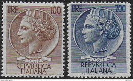 1954 Italia Siracusana Large Size 2v. MNH Sassone N. 747/48 - 1946-60: Neufs