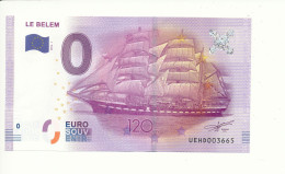 Billet Touristique  0 Euro  -  LE BELEM - UEHD - 2016-1 n° 3665 - Otros & Sin Clasificación