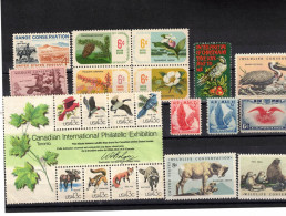 Estados Unidos. Dos Fichas Con Sellos Nuevos Del Tema Fauna Y Flora - Unused Stamps