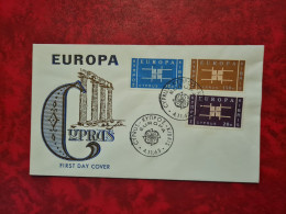 Lettre / Carte FDC CHYPRE CYPRUS EUROPA 1963 - Brieven En Documenten