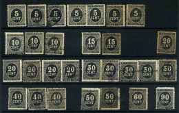 España - Sellos De Impuesto De Guerra 1898 (serie Negra) - Kriegssteuermarken