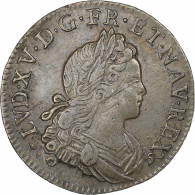 France, Louis XV, 1/4 Écu De France-Navarre, 1718, Rouen, Argent, TTB - 1715-1774 Lodewijk XV
