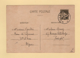 Algerie - Oran RP Avion - 1941 - Entier Postal Ecrit A Lma Base De Tafaraoui - Lettres & Documents