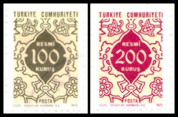 1972 - TURQUIA - SELLO DE SERVICIO - YVERT 127,128 - Used Stamps