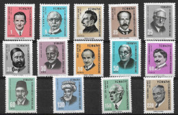 TURKEY 1965-66 Definitives, Turkish Celebrities MNH - Neufs