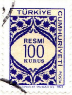 1973 - TURQUIA - SELLO DE SERVICIO - YVERT 129 - Used Stamps