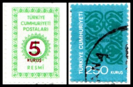 1977 - TURQUIA - SELLO DE SERVICIO - YVERT 139,142 - Used Stamps
