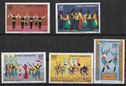 TURKEY 1969 Folk Dances  MNH - Unused Stamps