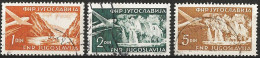 Yugoslavia 1951 - Mi 644A, 645A & 689 - YT Pa 32, 33 & 34A ( Planes And Landscapes ) - Poste Aérienne