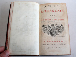 EDITION ORIGINALE ANTI ROUSSEAU PAR GACON LE POETE SANS FARD 1712 FRITSCH & BOHM / ANCIEN LIVRE XVIIIe SIECLE (2204.205) - 1701-1800