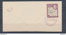 1946 Falkland Island Dependencies - S.G. G8c - 1 Scellino Black And Purple - Var - Other & Unclassified