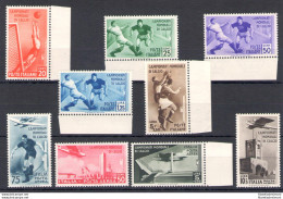 1934  Italia - Regno Campionato Mondiale Di Calcio,   9 Valori MNH** 357/61+Post - Autres & Non Classés