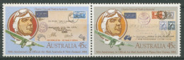 Australien 1984 Postflüge N. Neuseeland U. Papua Neuguinea 862/63 ZD Postfrisch - Neufs