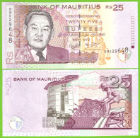 MAURITIUS 25 RUPEES 2006 P-49c UNC - Maurice