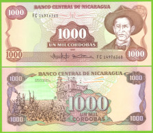 NICARAGUA 1000 CORDOBAS 1985 P-156b  UNC - Nicaragua