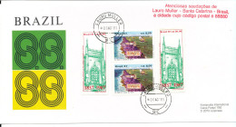 Brazil Special Cover Sent To Germany Lauro Muller 8-8-1988 With Cachet 8-8-88 - Briefe U. Dokumente