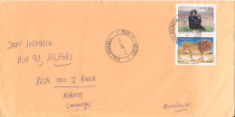 Brazil Cover Sent To Norway  24-9-2008 Topic Stamps LION & CHIMPANSE - Briefe U. Dokumente