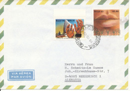 Brazil Air Mail Cover Sent To Germany 9-4-1984 Topic Stamps - Poste Aérienne